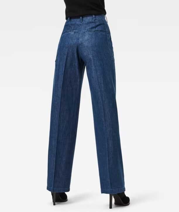 Spodnie G-Star RAW ZB Army W25L32 Wysoki Stan, Szeroka Nogawka