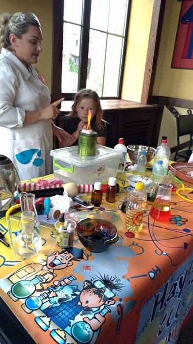 Наукове шоу, хімічне шоу. Кріо шоу сухий лід Научное шоу