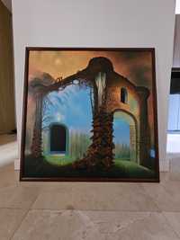 Obraz Beksiński olej na płótnie surrealizm