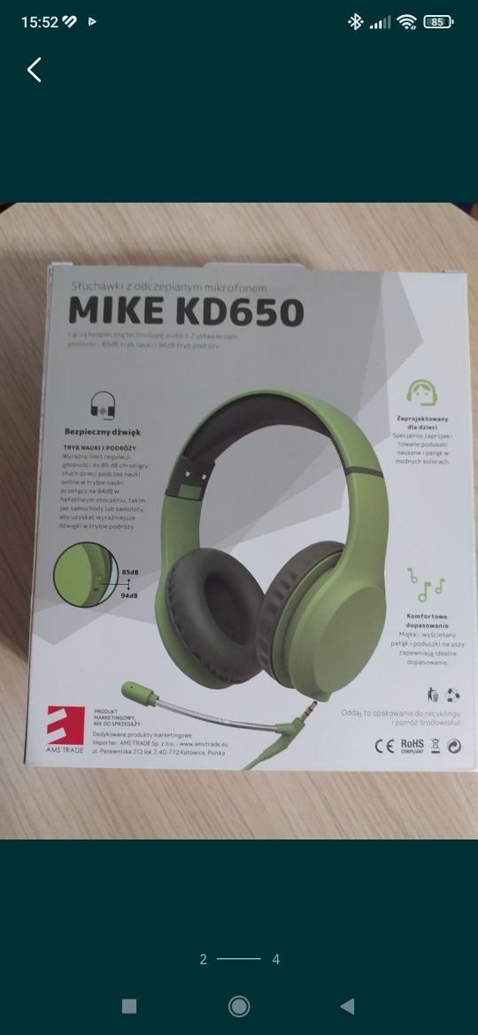 Nowe słuchawki MIKE KD650