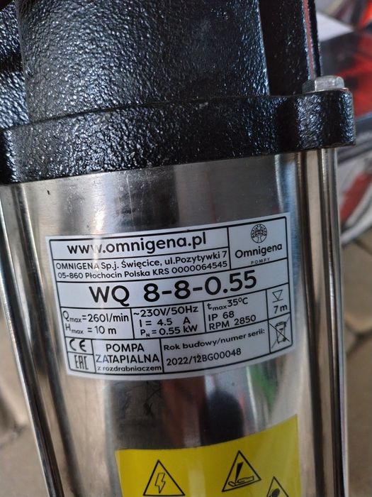 Sprzedam pomy do wody i nieczystości