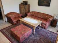 Ładny komplet zestaw wypoczynkowy kanapa sofa łóżko fotel tapczan