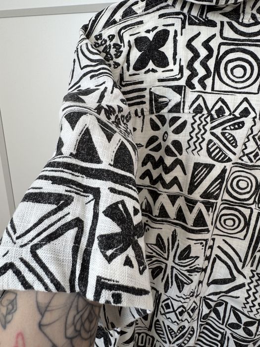 Lniana zwiewna letnia koszula meska