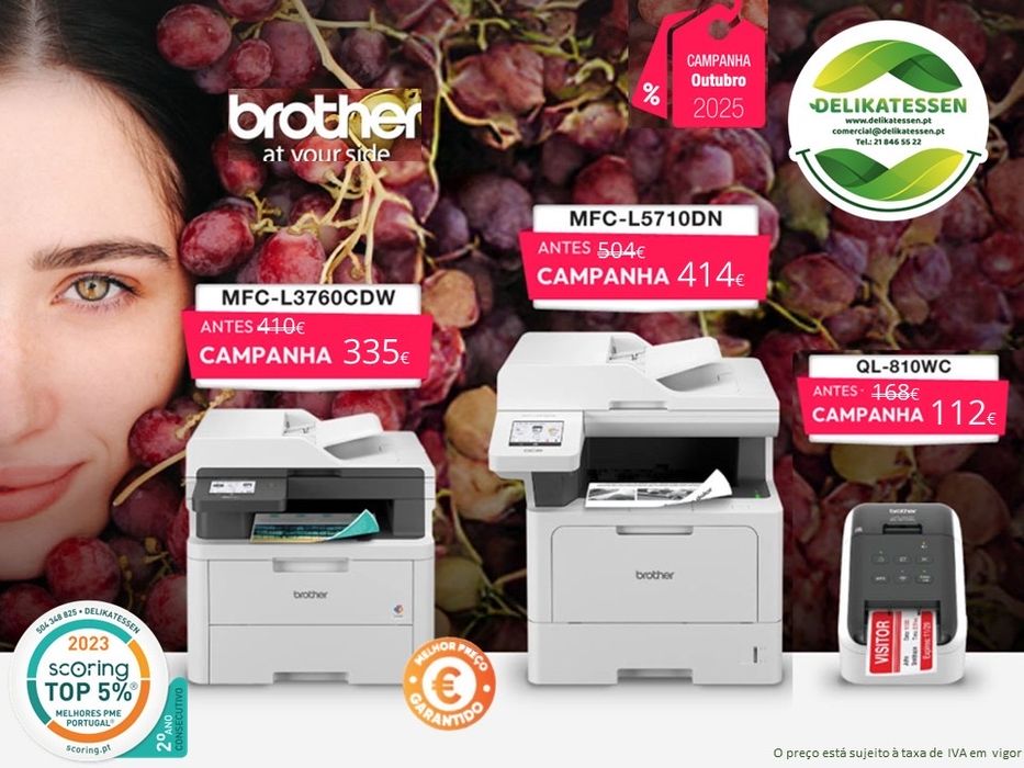 Brother Multifunções e etiquetadoras em delikatessen.pt