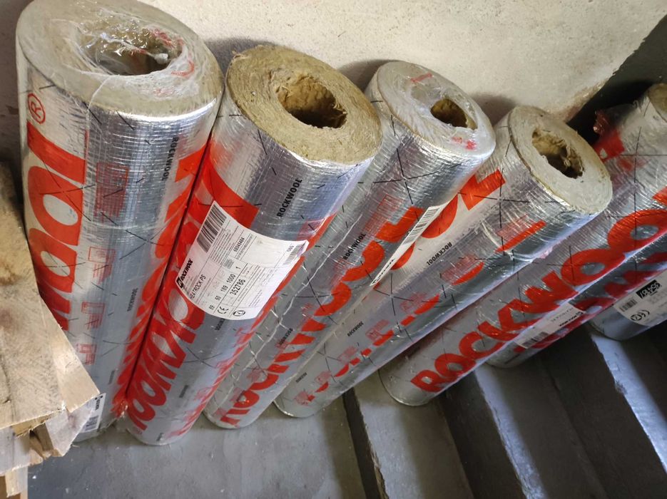 otulina do rur ocieplenie izolacja wata welna rockwool nowe gruba