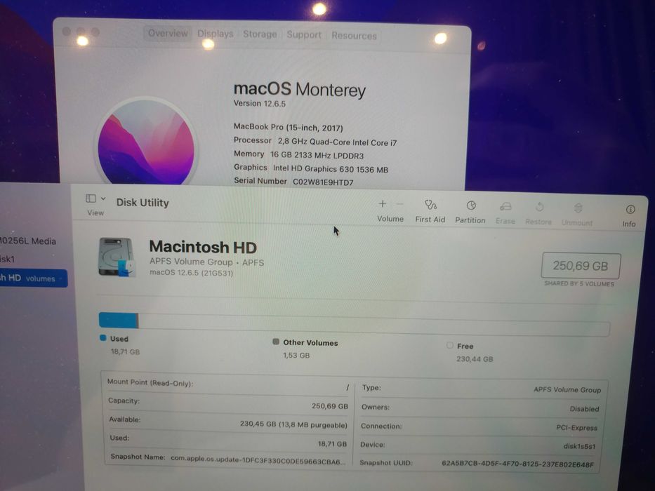 Материнская плата к Macbook A1707