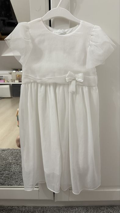Biała sukienka coccodrillo rozniar 122