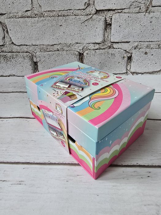Szkatułka na biżuterię DIY Magiczny Jednorożec prezent dla dziewczynki