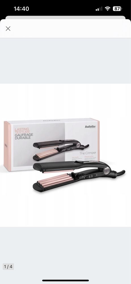 Karbownica Babyliss 2165CE jak nowa gwarancja do 01.2025