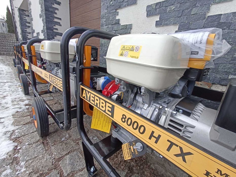 Професійний генератор AYERBE 8000H TX 5,6-6,4кВт/400В, ручний запуск