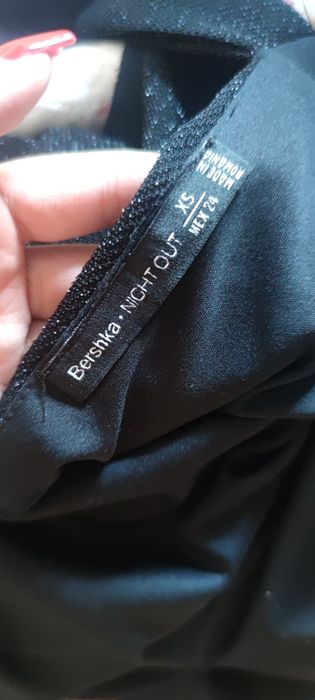 Macacão preto brilhante novo Bershka