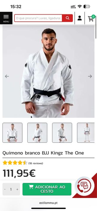 Kimono jiu jitsu Kingz novo com etiqueta