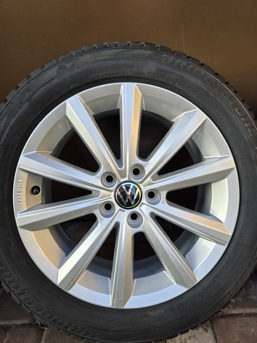 JAK NOWE Koła zimowe 16" Felgi VW Polo 5x100 Polo GTI