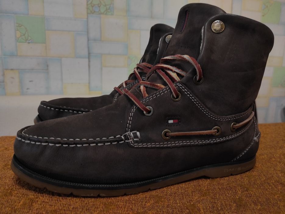 Ботинки зимние "TOMMY HILFIGER", 100 %оригинал, нат. кожа, р. 42