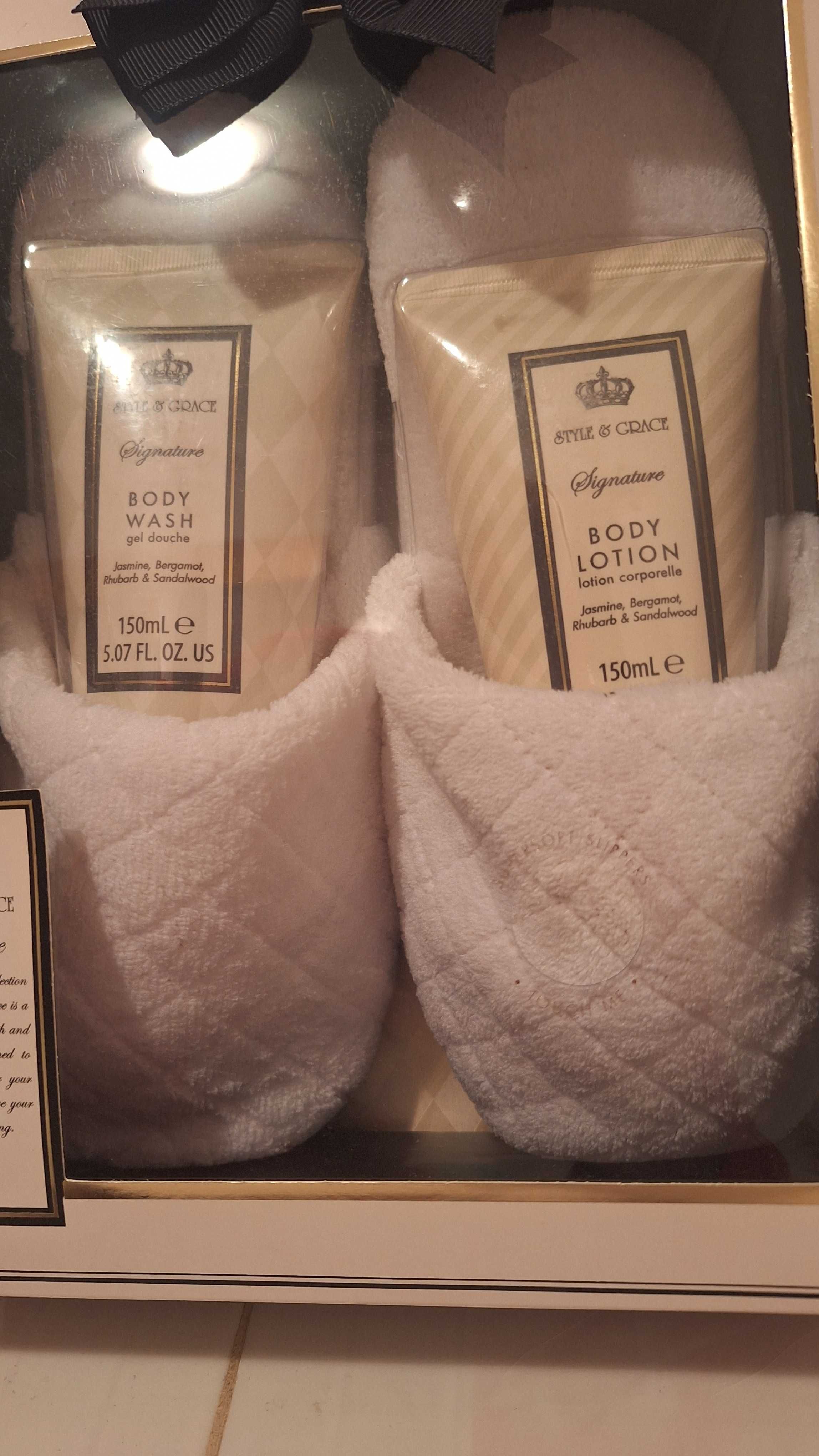 Conjunto cremes e chinelos