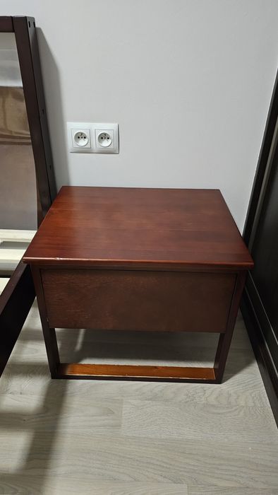 Szafka nocna Gulia z szufladą ciemne drewno