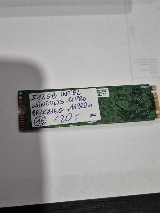 Dysk SSD M2 Nvme 512GB Intel win.11Pro (16)