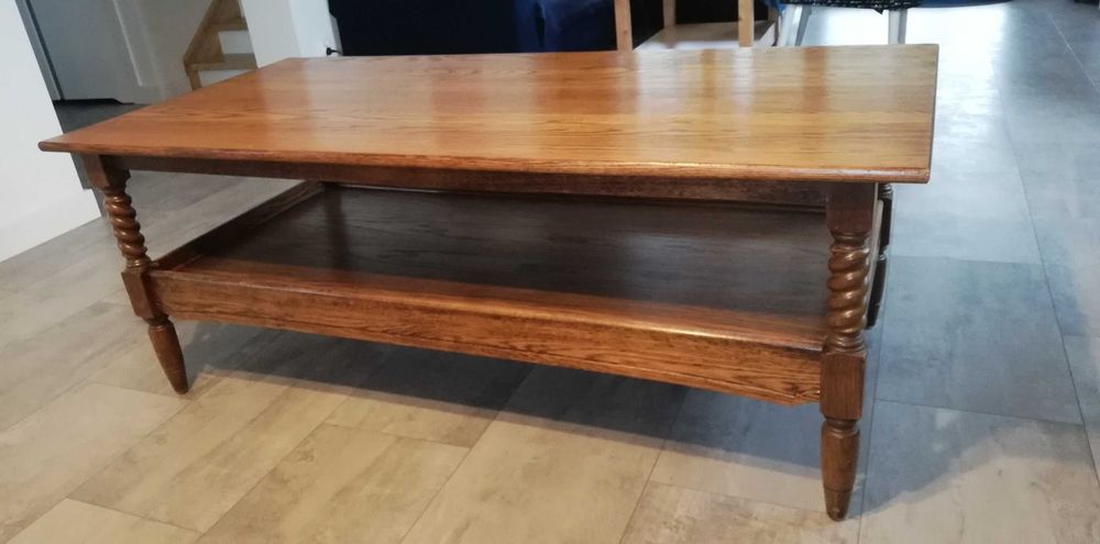 Elegancka dębowa ława.