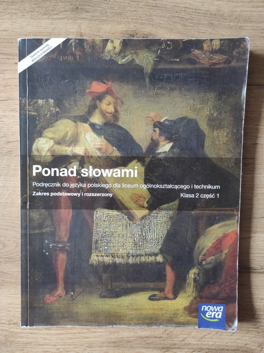 "Ponad słowami"-podręcznik do j. polskiego kl. 2 cz. 1 i 2