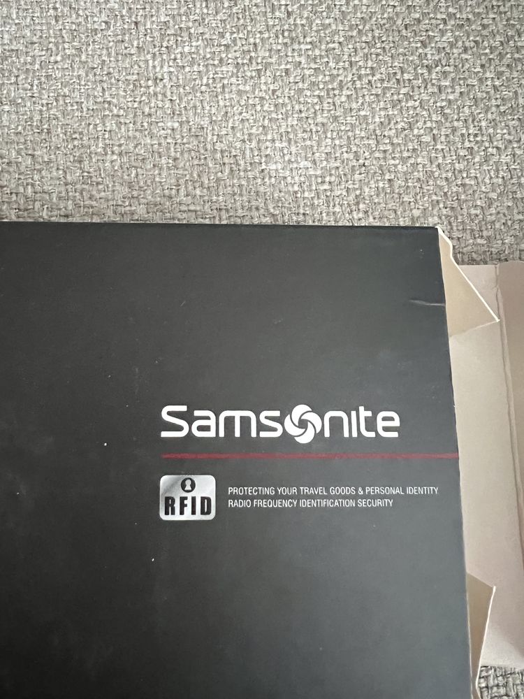 Portfel skórzany Samsonite RFID nieużywqny