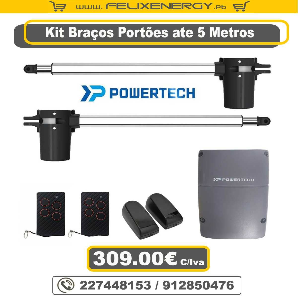 Automatismos de Braços Portões até 5 Metros (Possibilidade de WIFI)