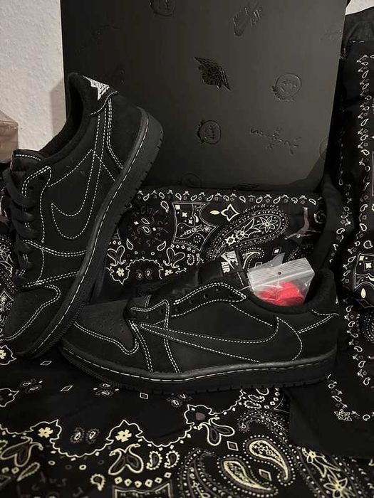 sportowe Jordan_ 1_Retro_ Low_OG_ SP_Travis_ Scott_ Black_Phantom R.40