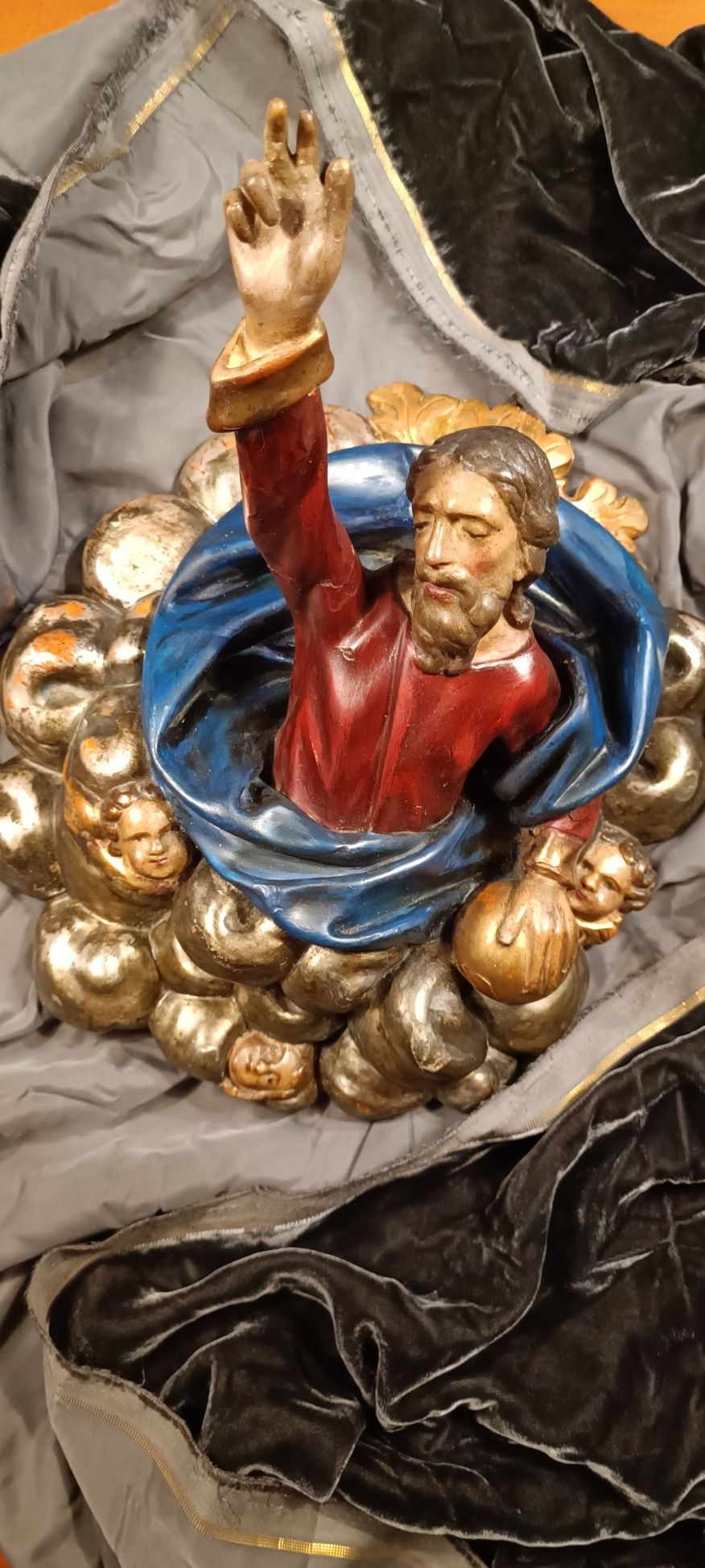 Magnífica escultura Barroca de Deus "Pai Eterno" -  Itália - Séc XVIII