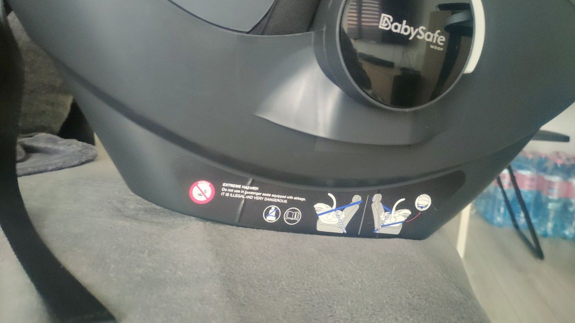 Fotelik BabySafe 0-13kg York i-Size Fix Grey Black + Baza