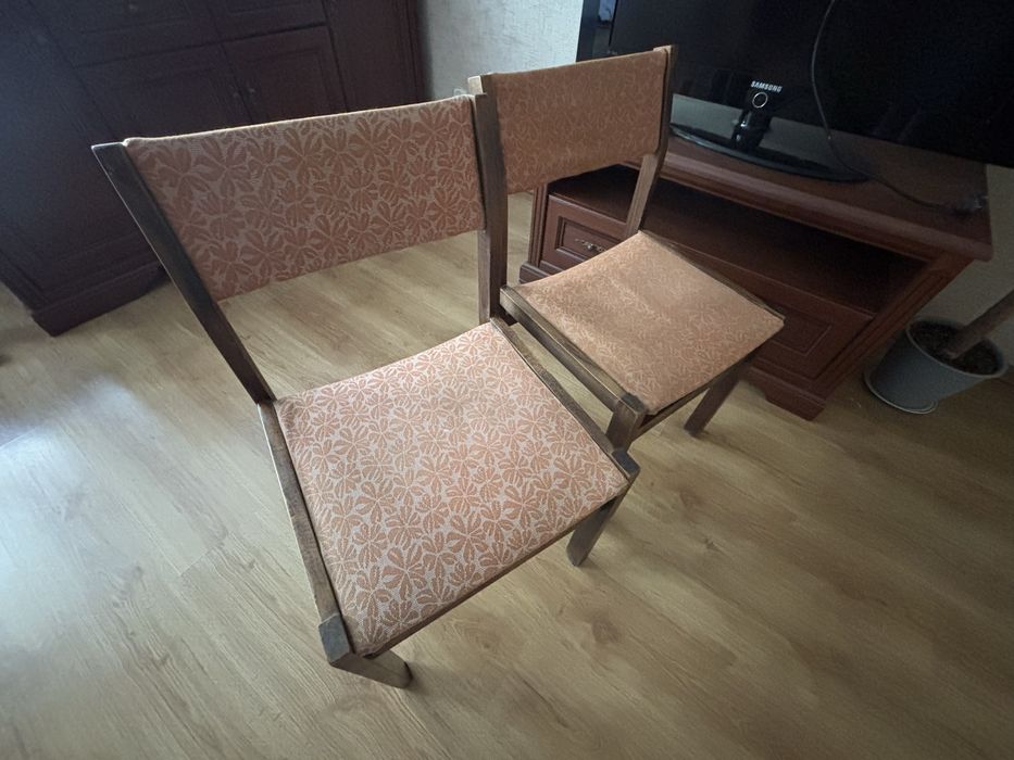 Komplet 4 krzeseł retro vintage prl krzesło