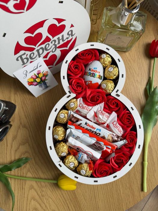 Подарунковий бокс з солодощами  – ідеальний подарунок для коханої