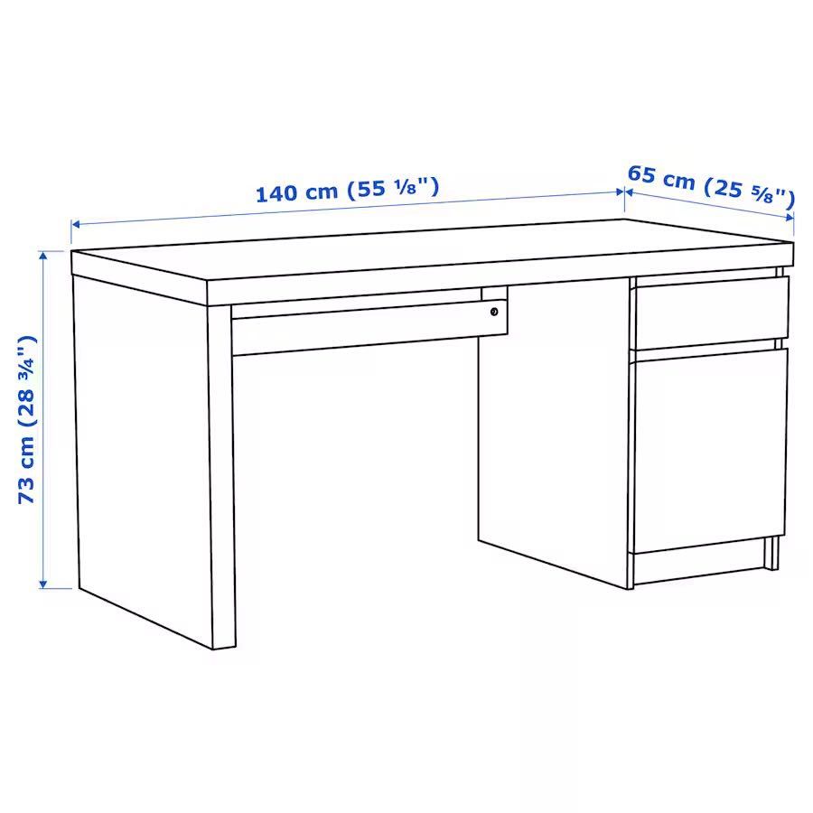 Secretária MALM IKEA
