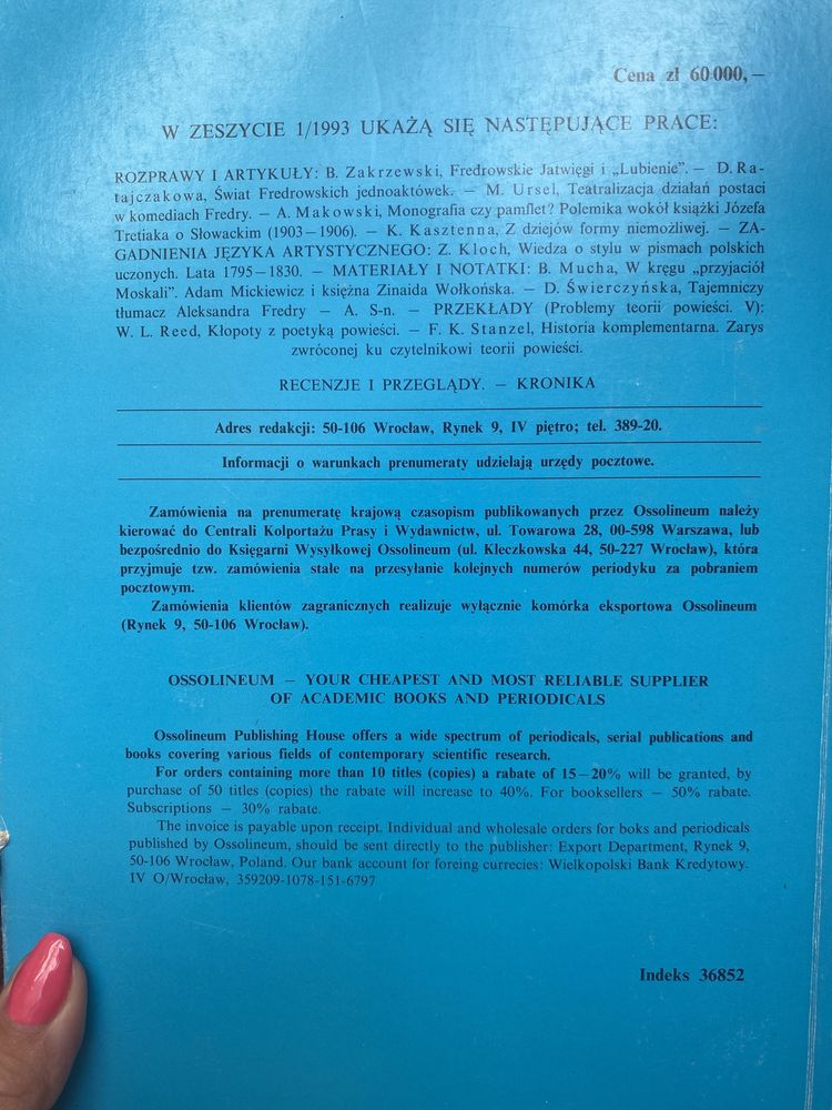 Pamiętnik literacki 1992 rocznik 83 zeszyt 4