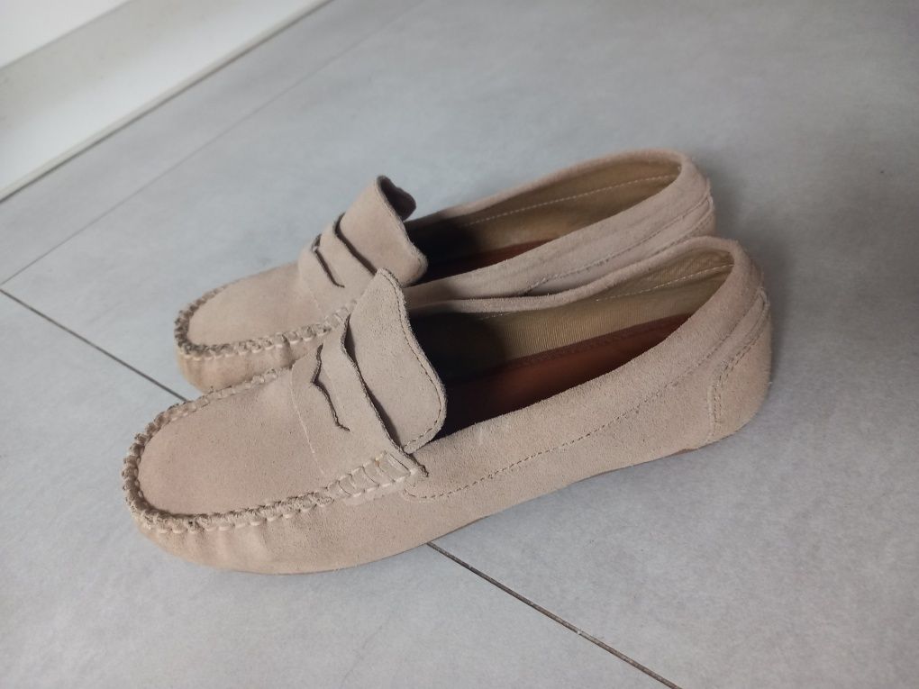 Zamszowe buty Zara rozm. 37 dl. wkl. 24 cm