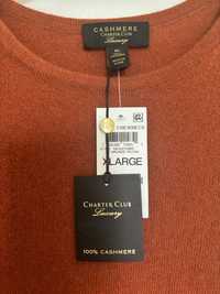 Sweter 100% kaszmir Charter Club rozmiar XL