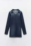 Zara denim polo dress ( джинсове плаття)