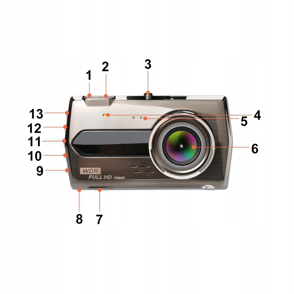 Wideorejestrator Samochodowy Z Kamerą Cofania Rejestrator Jazdy H1000