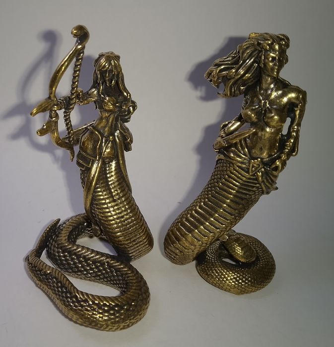Медуза Горгона дівчина змія 65мм дві фігурки статуетки