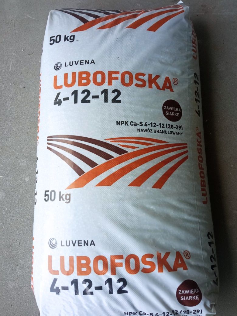 Sprzedam nawóz Lubofoska firmy Luvena 50kg
NAWÓZ LUBOFOSKA ® 4-1