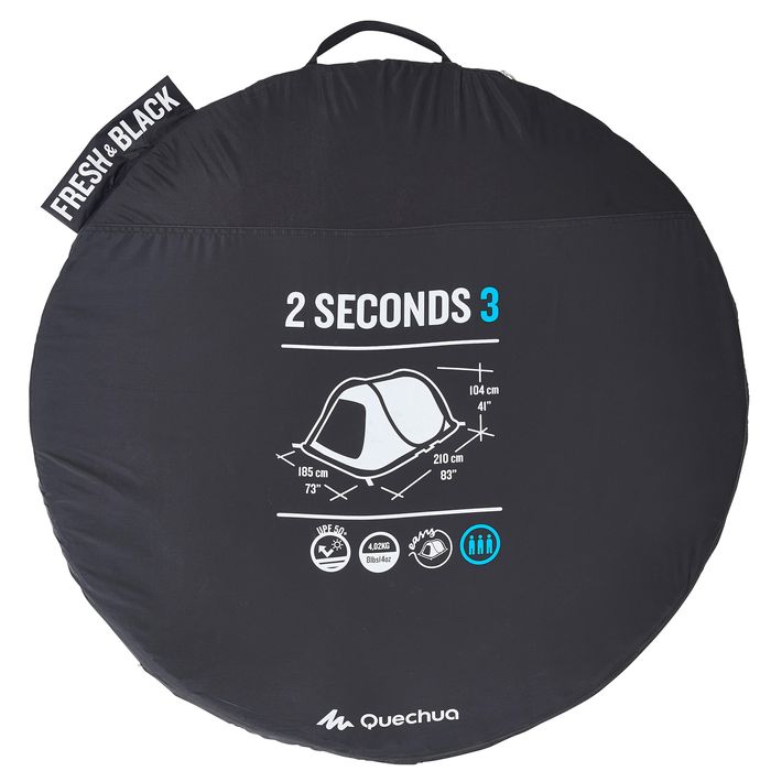 TENDA DE CAMPISMO - 2 SECONDS - FRESH&BLACK - 3 pessoas