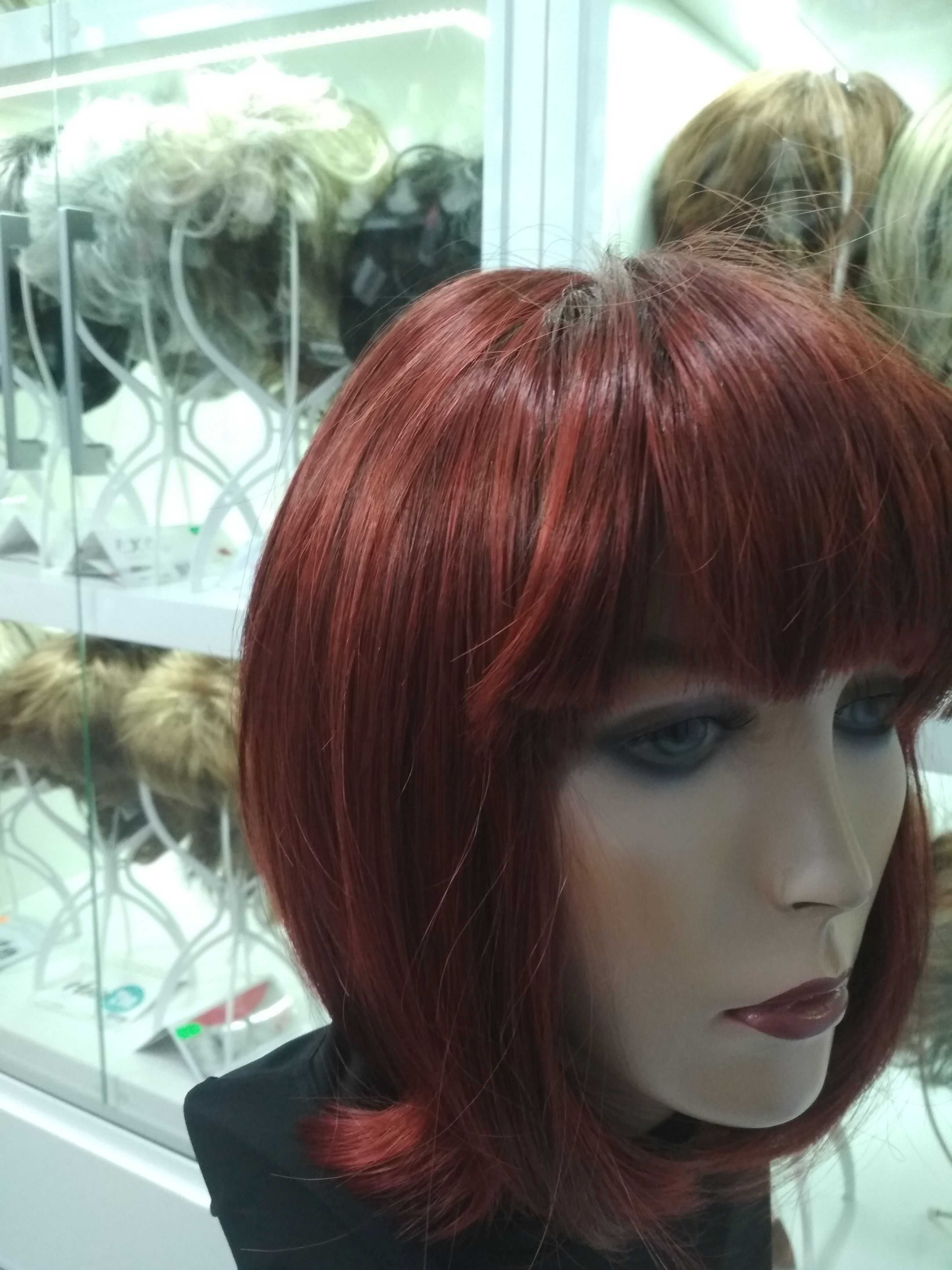 Peruka bob wiśniowy  lux wig shop Nessaja