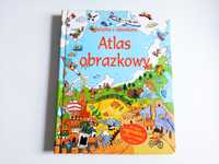 Książka z okienkami atlas obrazkowy geografia świat