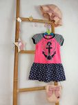 Letnia Sukienka kotwica Baby Pink 110 nowa