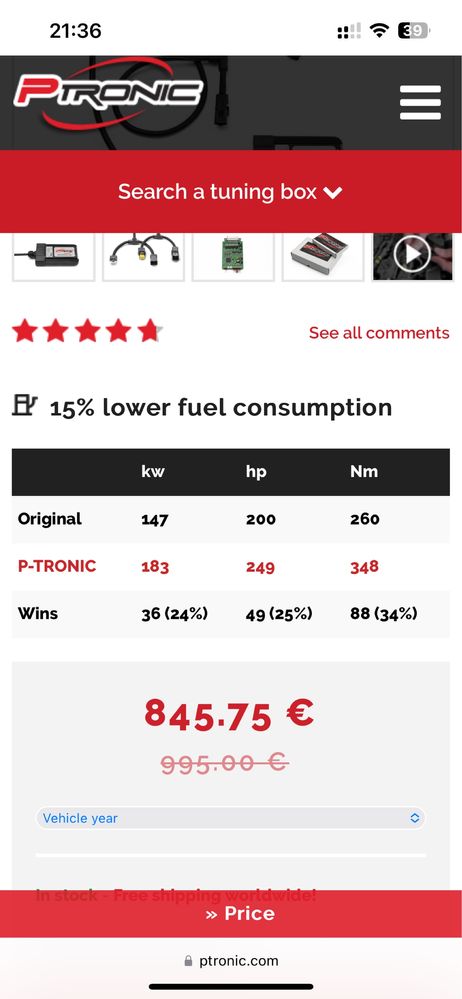 Profesjonalny Power Box Ptronic Tuning +49KM Renault Talisman Tce200.