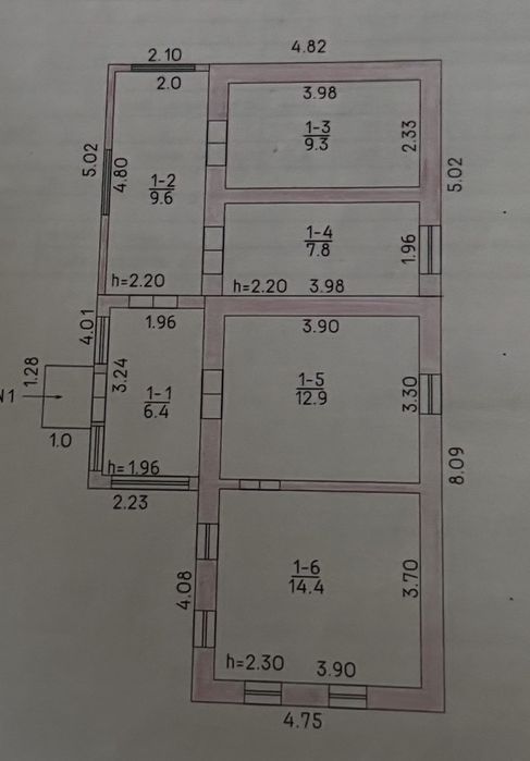 Продам будинок із землею с. Миролюбове (Грейгоао)