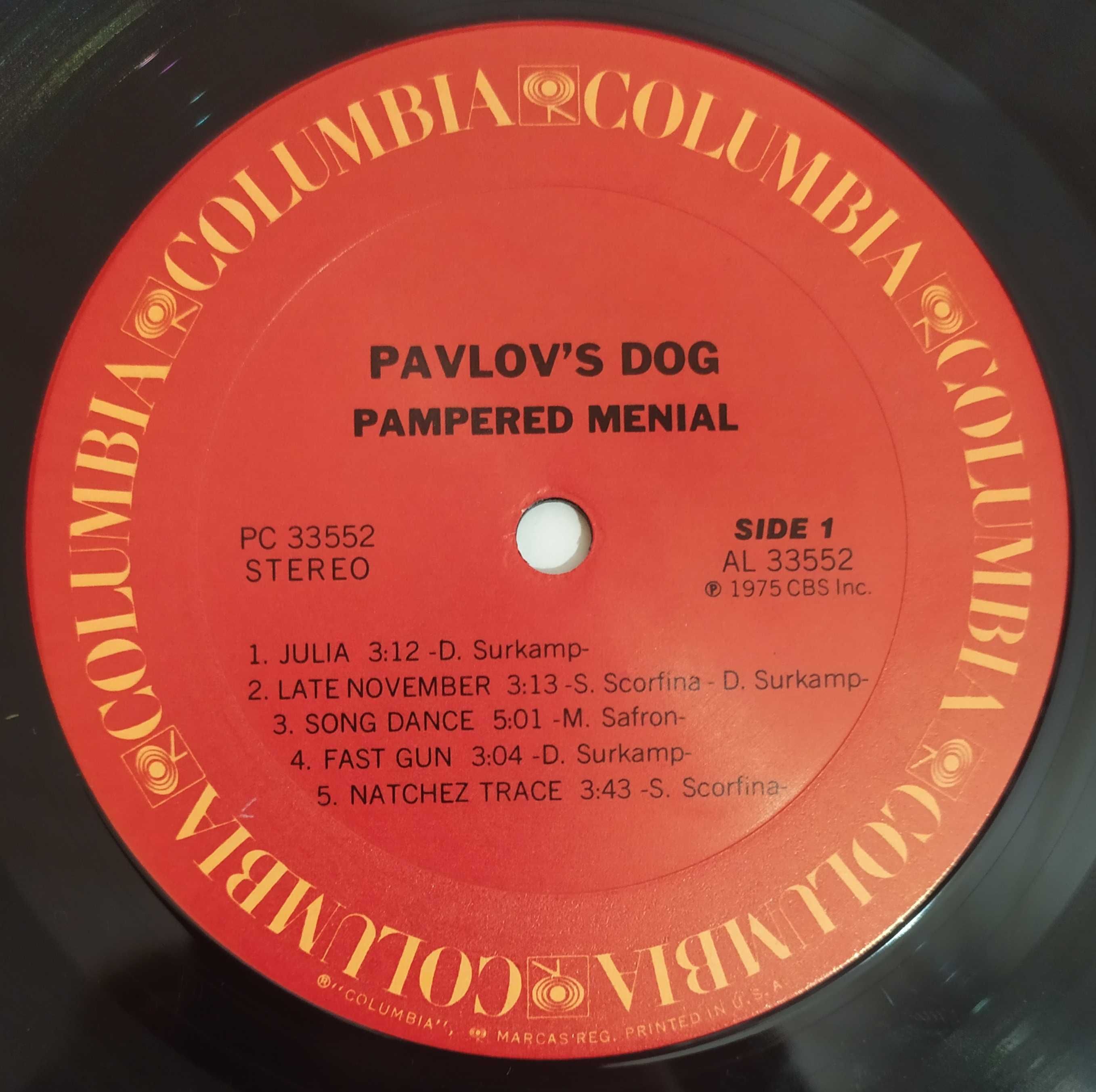 Pavlov's Dog - Pampered Menial. Ex. USA. LP.