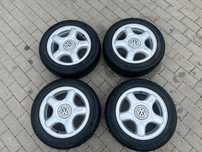 ALUFELGI VW POLO GOLF 1 2 3 6Jx14 ET43 4x100 O.57,1 + OPONY 2019 HANKOOK