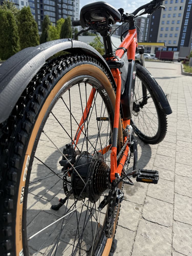 Електро велосипед Canondale 29” 19 рама оранжевий