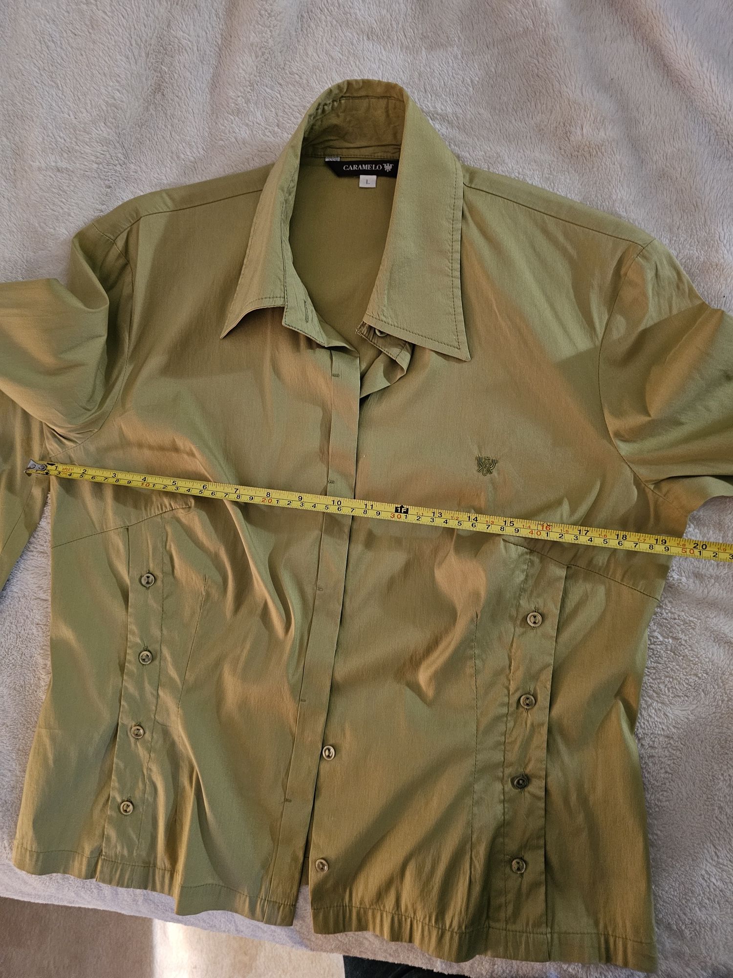 Camisa cintada manga comprida