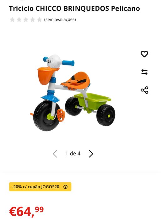 Triciclo chico em muito bom estado