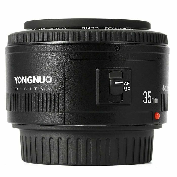 Yongnu 35mm F2, estado TOP veio com máquina para Canon